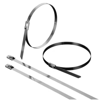 4.6*200mm Heavy Duty 304 Stainless Steel Zip Ties Self-Locking Metal Cable Ties For Outdoor Use