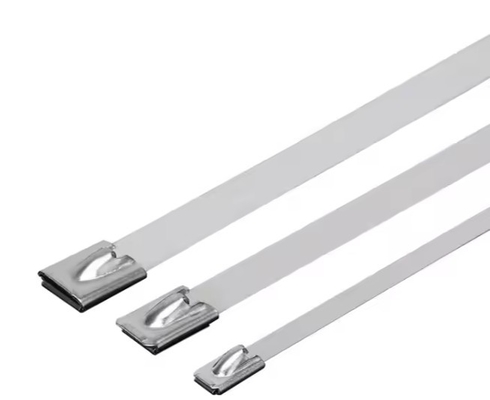 4.6*200mm Heavy Duty 304 Stainless Steel Zip Ties Self-Locking Metal Cable Ties For Outdoor Use