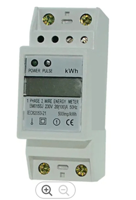 2 Draht-Digital-Energie-kleiner hoher Standard 230V des Pole-Lärm-Schienen-Stromzähler-2