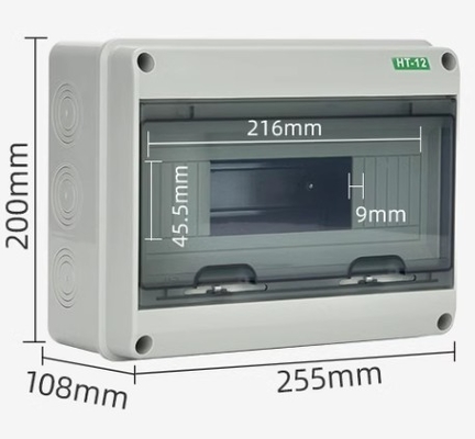 HT-12 12Ways IP65 Verteilerbox Außenwasserdichte Verbindungskasse 12Ways Offener Kreislaufbrecher