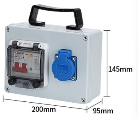 220V 16A mobile Außenwasserdichte industrielle Steckdose 380V 32A tragbare Steckdose