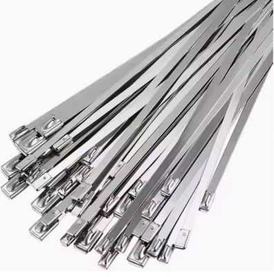 4.6*500 304 Edelstahldrahtbänder zum Bündeln hochtemperaturbeständiger Kabelbänder für Industriezwecke